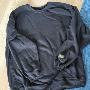 Daily Drills Classic Black Crewneck Sweater